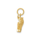 14k Yellow Gold Bull Pendant, Detailed Ox Design, Taurus Zodiac Charm for Women or Unisex