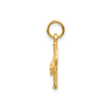 14k Yellow Gold Horse Head Horseshoe Pendant, Western Equestrian Design for Men or Women