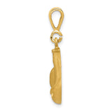 14k Yellow Gold Boxing Glove Pendant with Lace-Up Design for Men or Unisex Wear