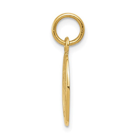 14k Yellow Gold Saint Christopher Oval Medal Pendant, Travel Blessing and Protection