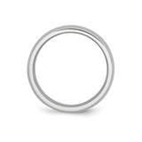Beveled Edge, Satin wedding band ring alternate angle