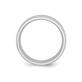 Beveled Edge, Satin wedding band ring alternate angle