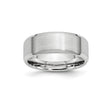 Beveled Edge, Satin wedding band ring