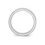 Beveled Edge, Satin wedding band ring alternate angle