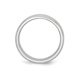 Beveled Edge, Satin wedding band ring alternate angle