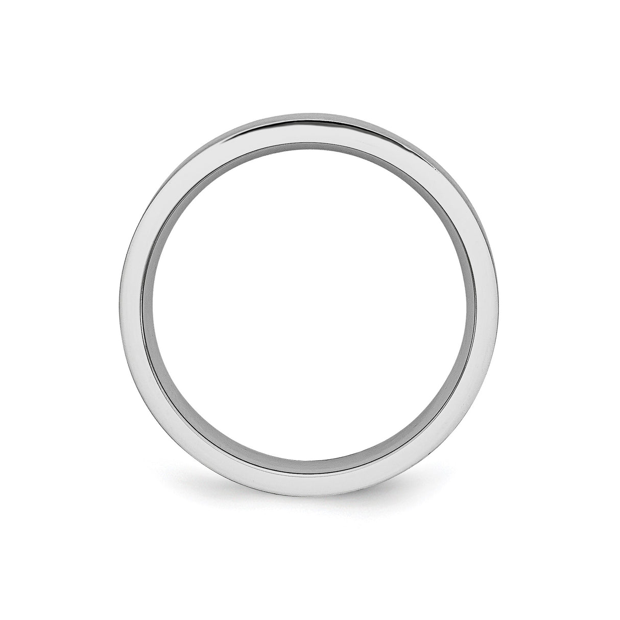 Satin, Flat wedding band ring alternate angle