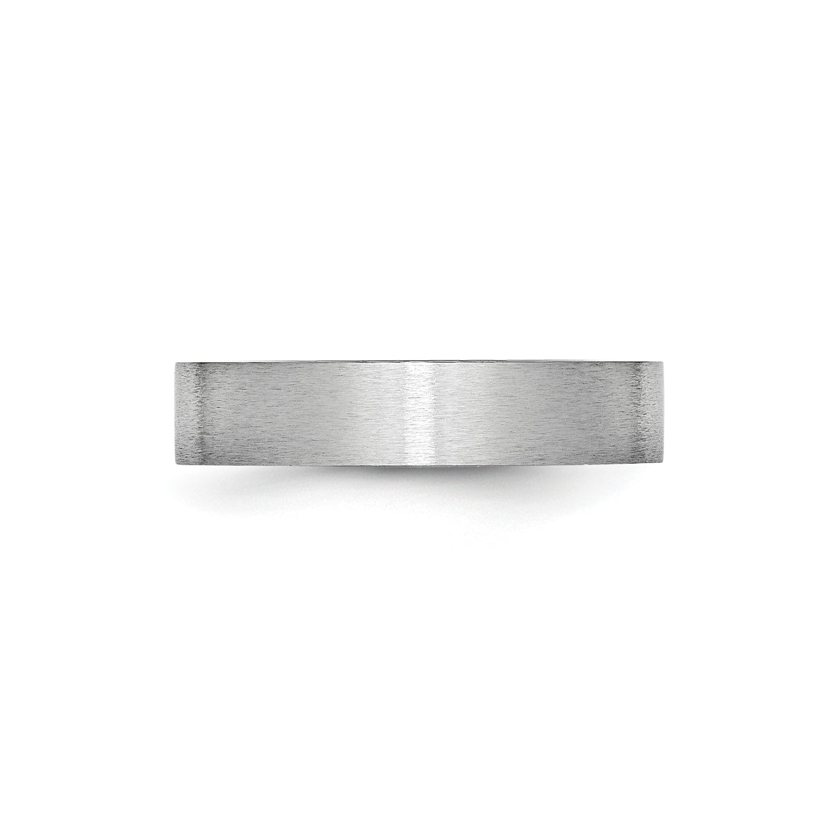 Satin, Flat wedding band ring detail view
