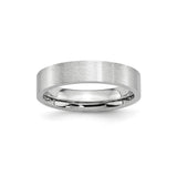 Satin, Flat wedding band ring