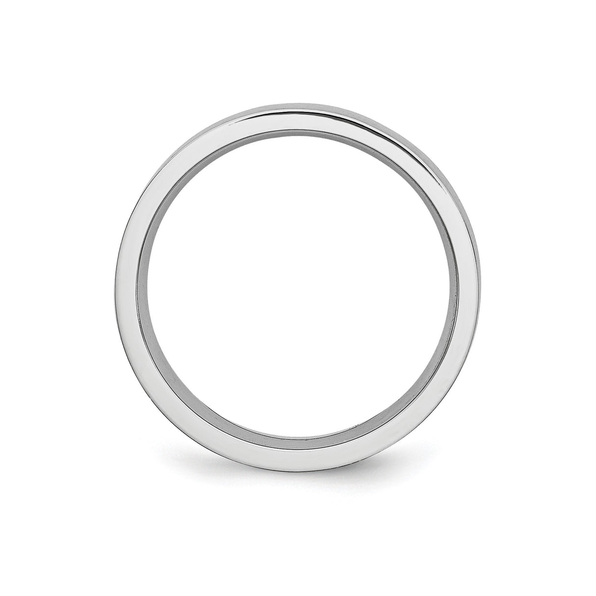 Satin, Flat wedding band ring alternate angle
