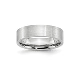 Satin, Flat wedding band ring