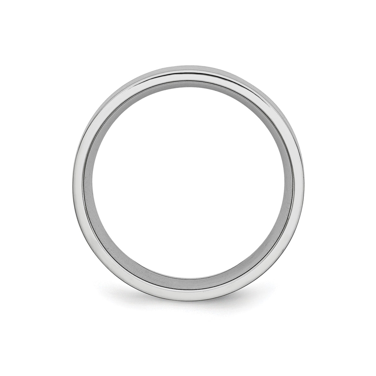 Satin, Flat wedding band ring alternate angle