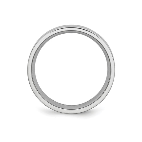 Satin, Flat wedding band ring alternate angle