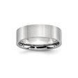 Satin, Flat wedding band ring
