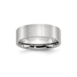 Satin, Flat wedding band ring