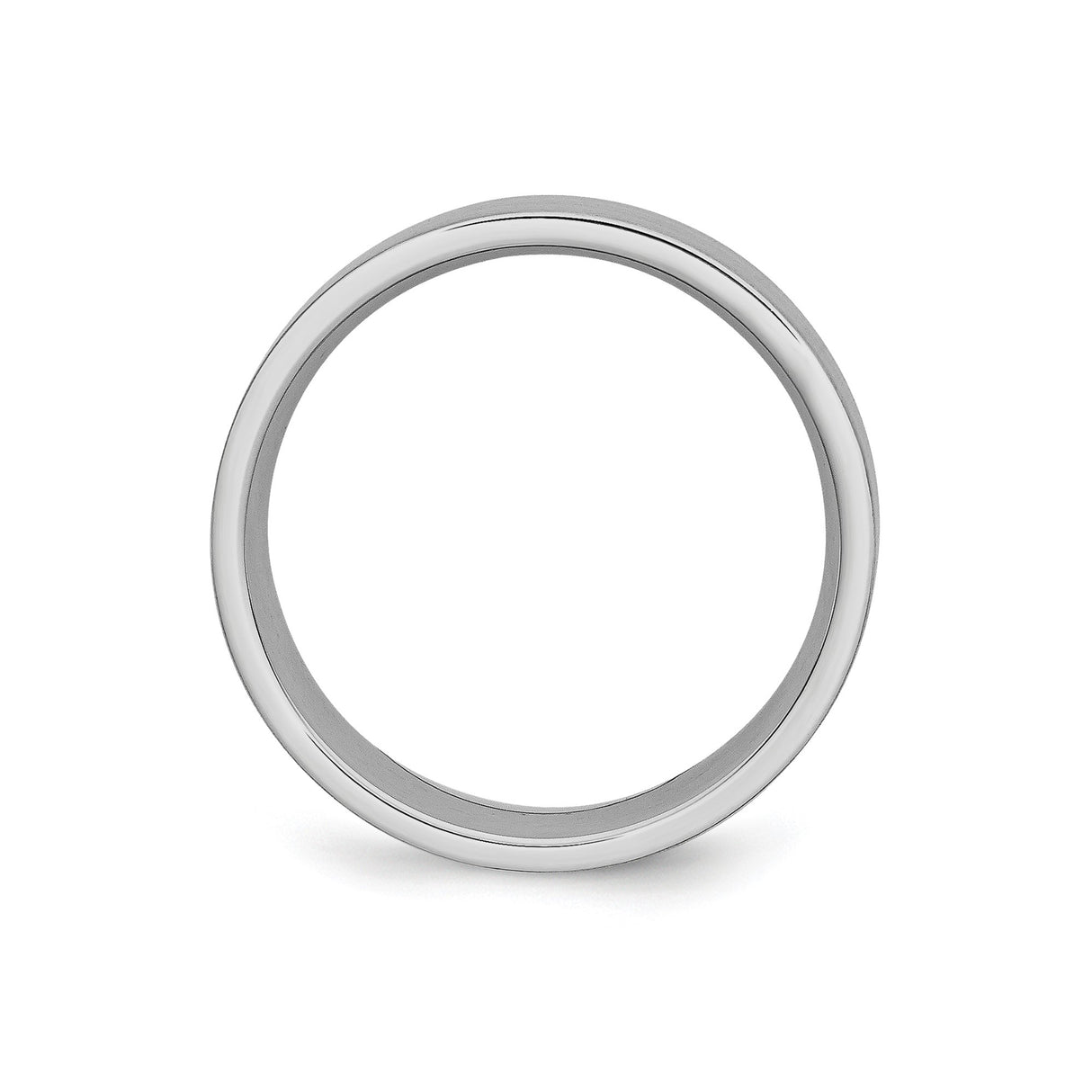 Satin, Flat wedding band ring alternate angle
