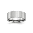 Satin, Flat wedding band ring