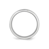Flat wedding band ring alternate angle