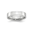 Flat wedding band ring