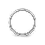 Flat wedding band ring alternate angle