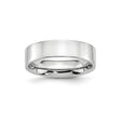 Flat wedding band ring