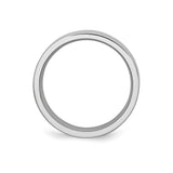 Flat wedding band ring alternate angle