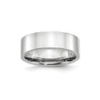 Flat wedding band ring