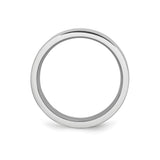 Flat wedding band ring alternate angle