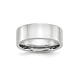 Flat wedding band ring