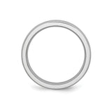 Domed wedding band ring alternate angle