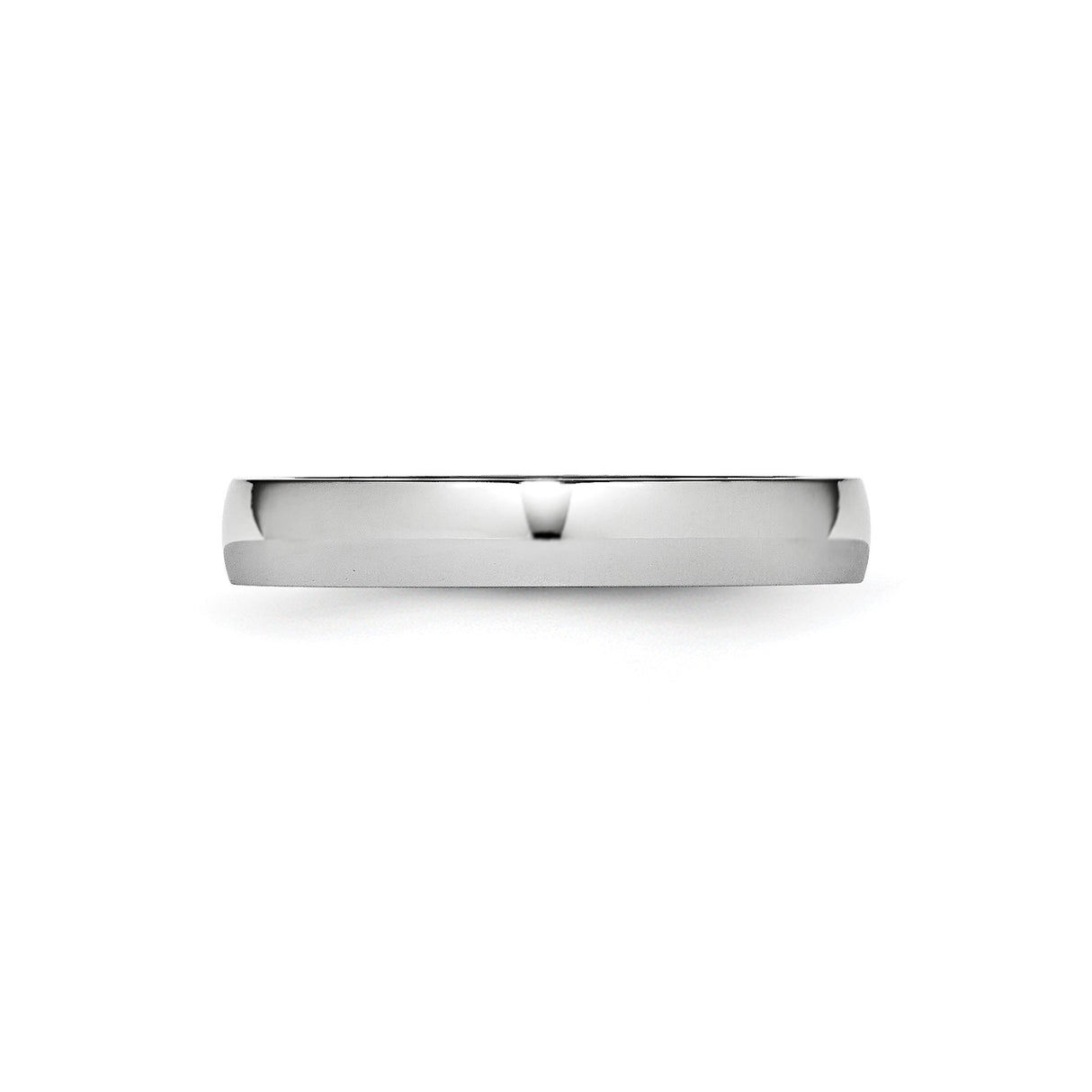 Domed wedding band ring detail view