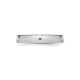 Domed wedding band ring detail view