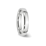 Domed wedding band ring detail view