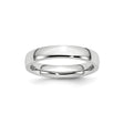 Domed wedding band ring