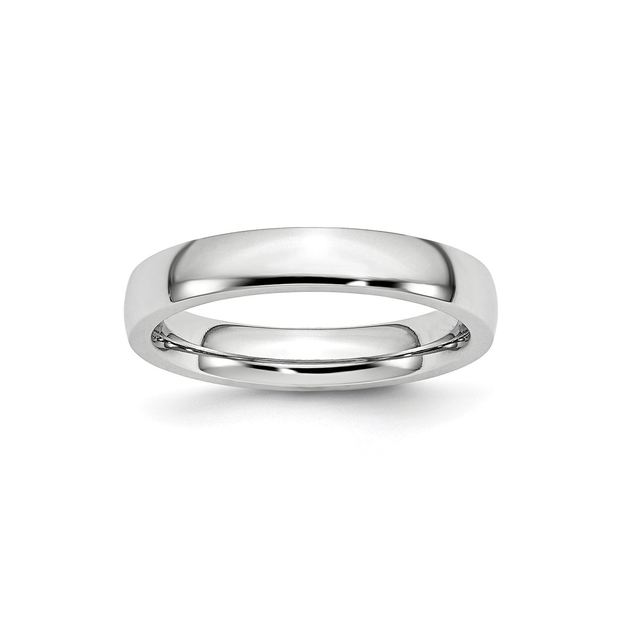 Domed wedding band ring