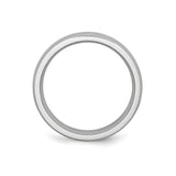 Domed wedding band ring alternate angle