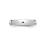 Domed wedding band ring detail view