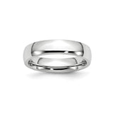 Domed wedding band ring