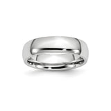 Domed wedding band ring