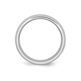 Domed wedding band ring alternate angle