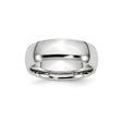 Domed wedding band ring