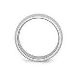 Domed wedding band ring alternate angle