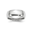 Domed wedding band ring