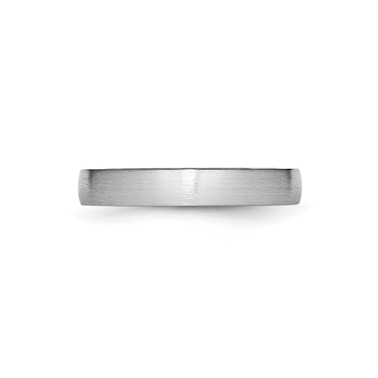 Satin, Domed wedding band ring detail view