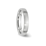 Satin, Domed wedding band ring detail view