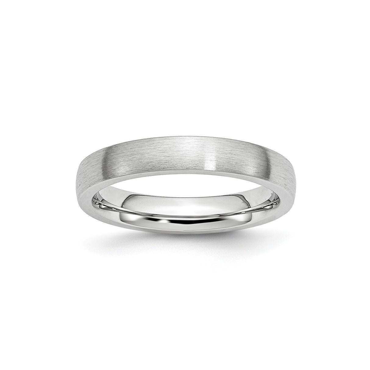 Satin, Domed wedding band ring