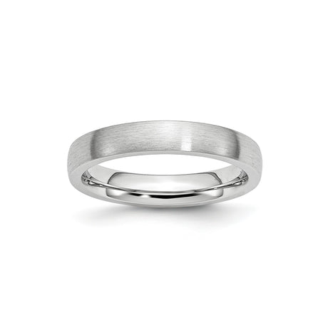 Satin, Domed wedding band ring