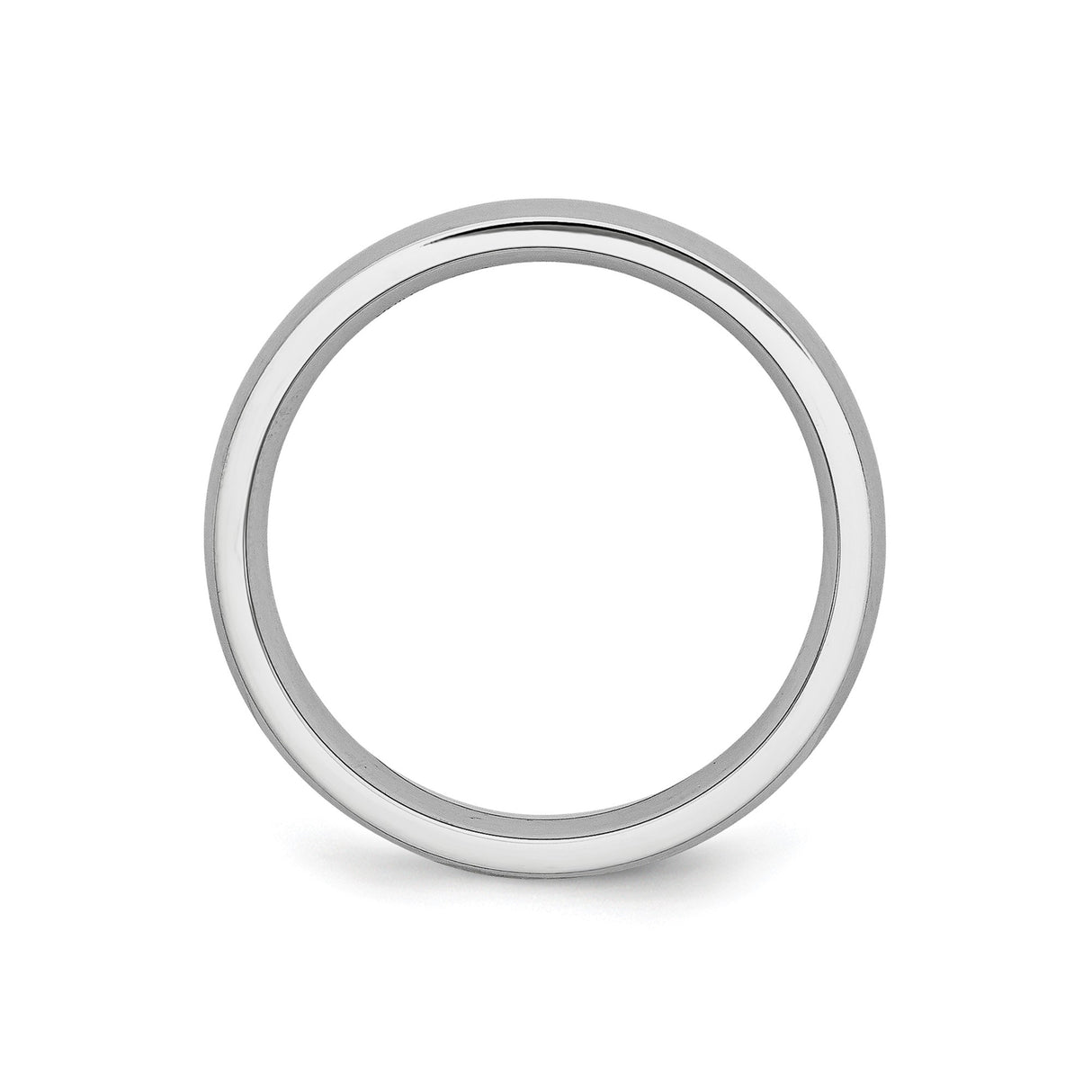 Satin, Domed wedding band ring alternate angle