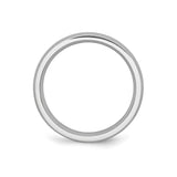 Satin, Domed wedding band ring alternate angle