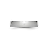 Satin, Domed wedding band ring detail view