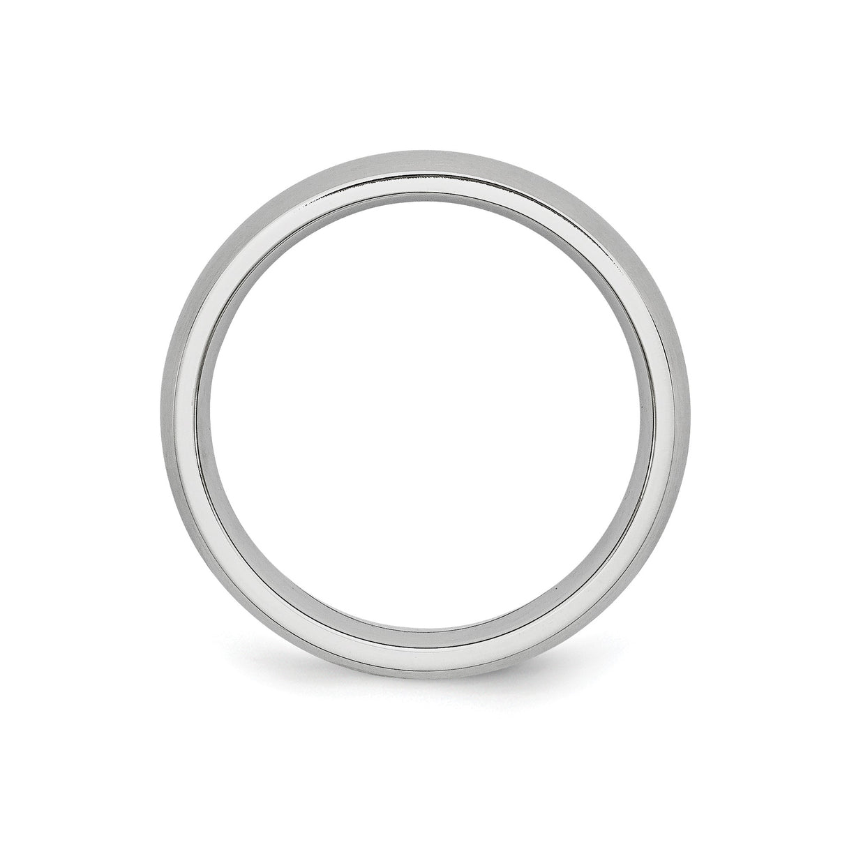 Satin, Domed wedding band ring alternate angle